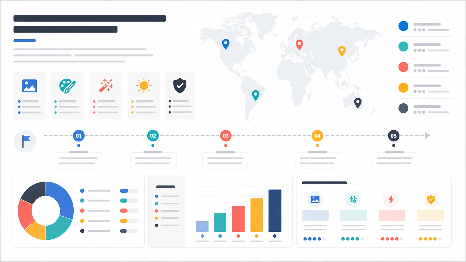 Infographic Dark Theme - Before